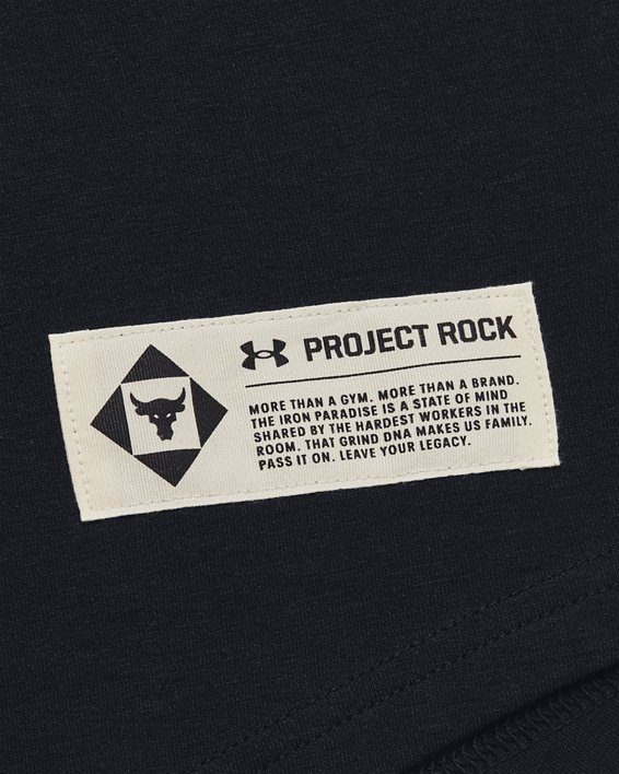 Men's Project Rock Family Short Sleeve in Black image number 3